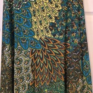 3 for 20! Vintage Multicolor Paisley Maxi Skirt